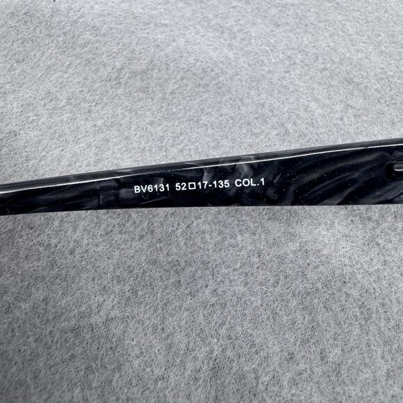 Bvlgari BV6131 Eyeglasses Frame 52-17-135 Black Oval Made in Italy COL.1 Case - Picture 7 of 9